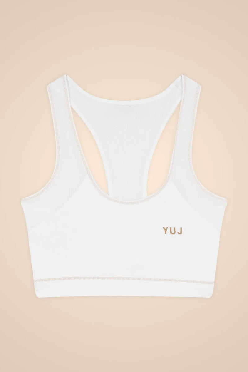 Brassière de yoga Light White YUJ Paris