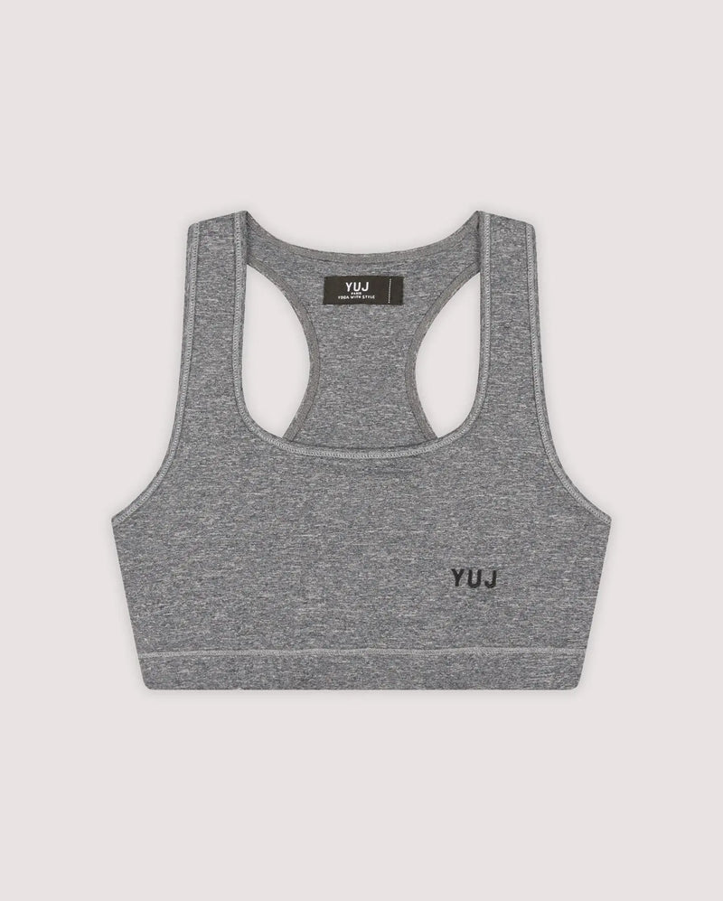 Brassière de yoga gris chiné AJNA YUJ Paris